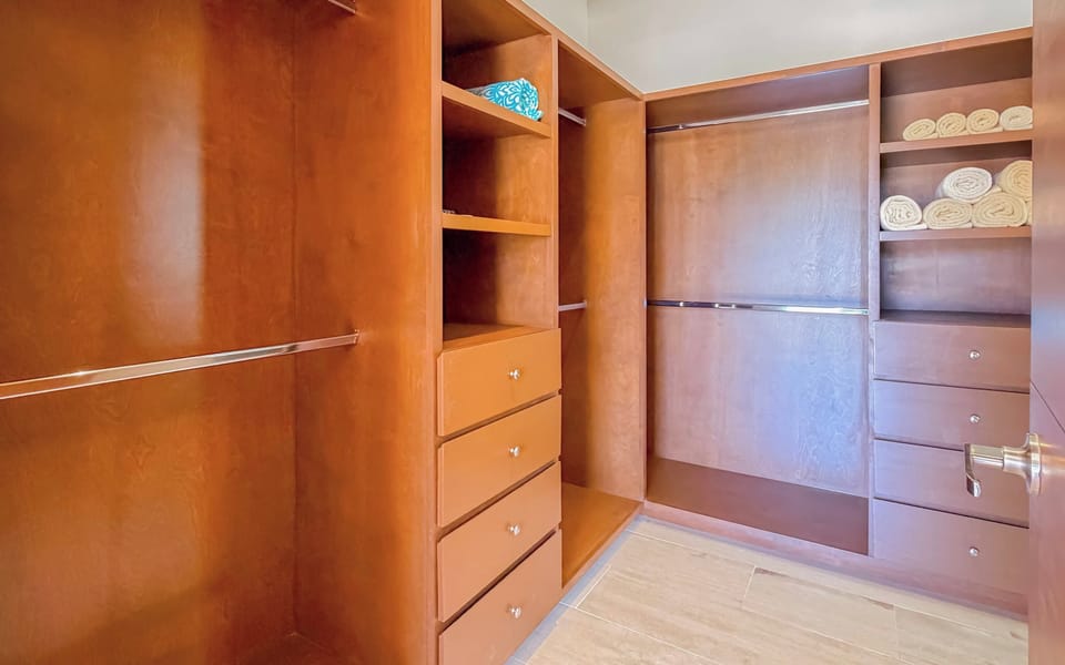 Stay organized with the spacious built-in walk-in closet.