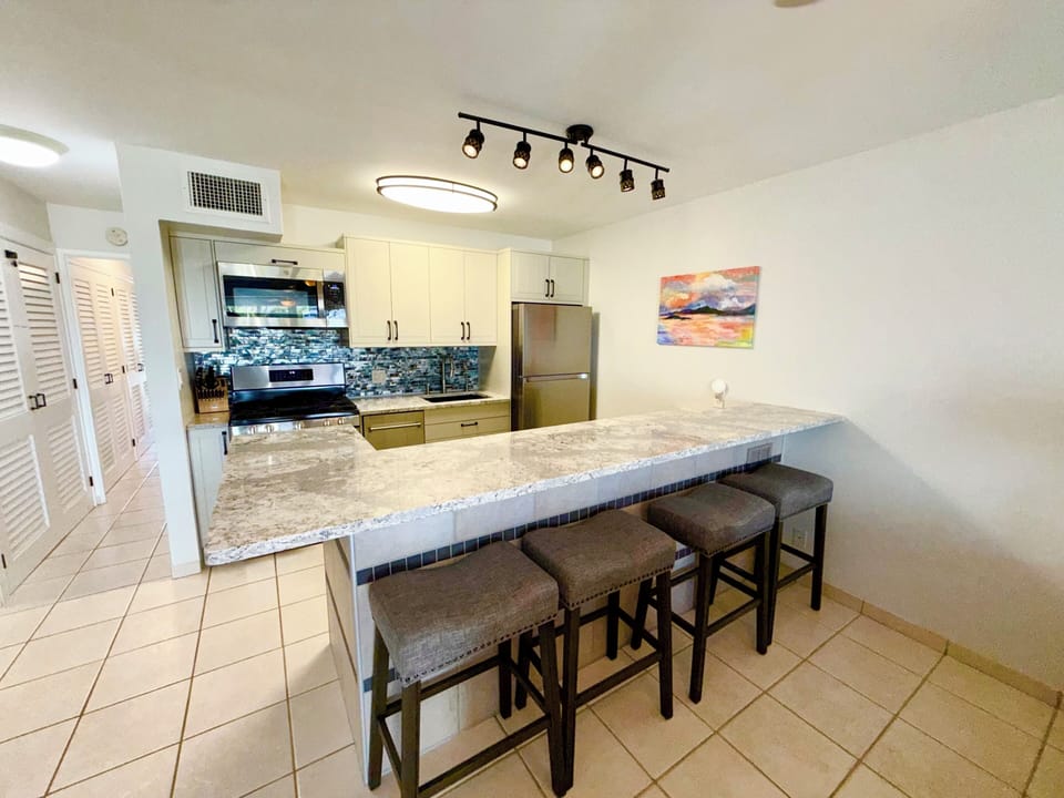 Modern kitchen with all updated utensils