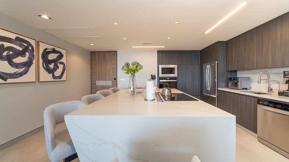 Kitchen and Island