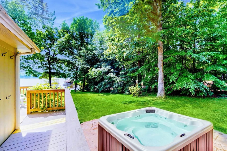 Backyard & Beach - Lawn, beach, and water flow together just below the house, with room to spread out and settle in.