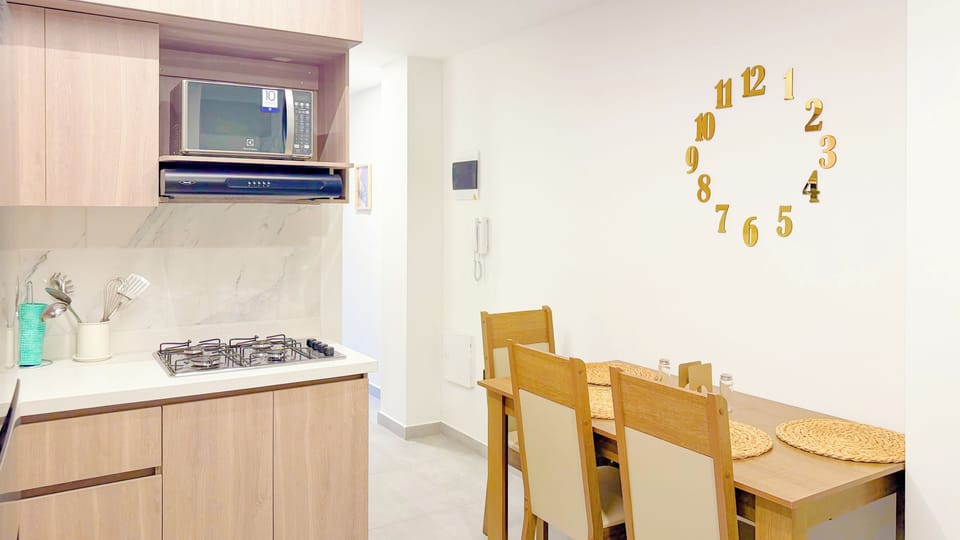 Comfort Apartment, City View | Private kitchen