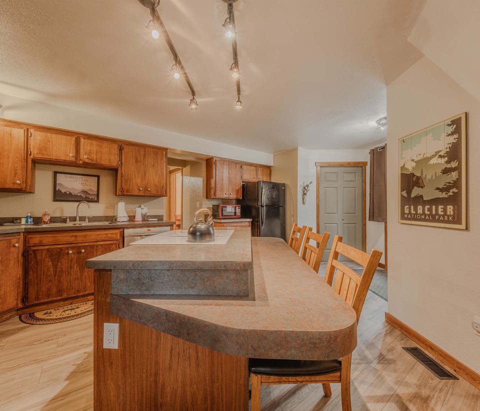 A welcoming kitchen space for your getaway