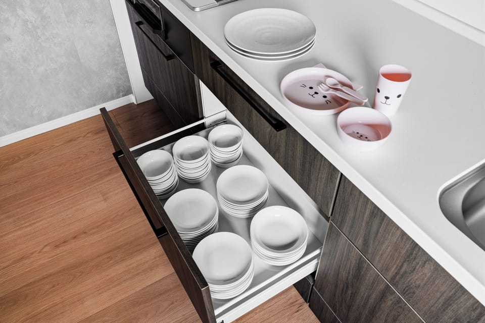 Apartment | Private kitchen | Fridge, microwave, stovetop, rice cooker