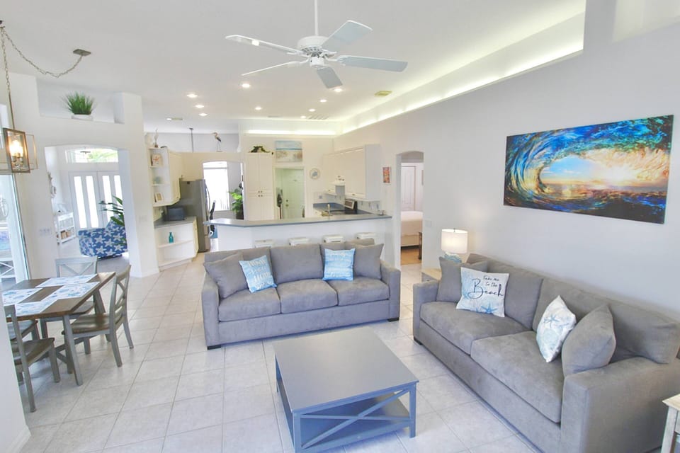 The bright open floorplan invites you to unwind and gather together…