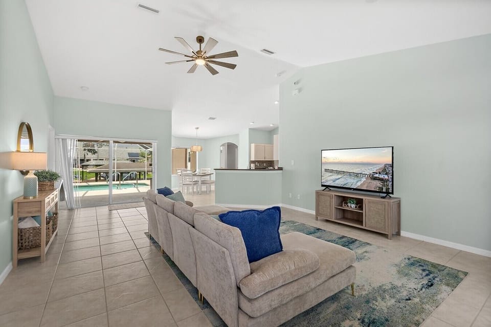 Spacious living room designed for relaxing, gathering, and enjoying time together.