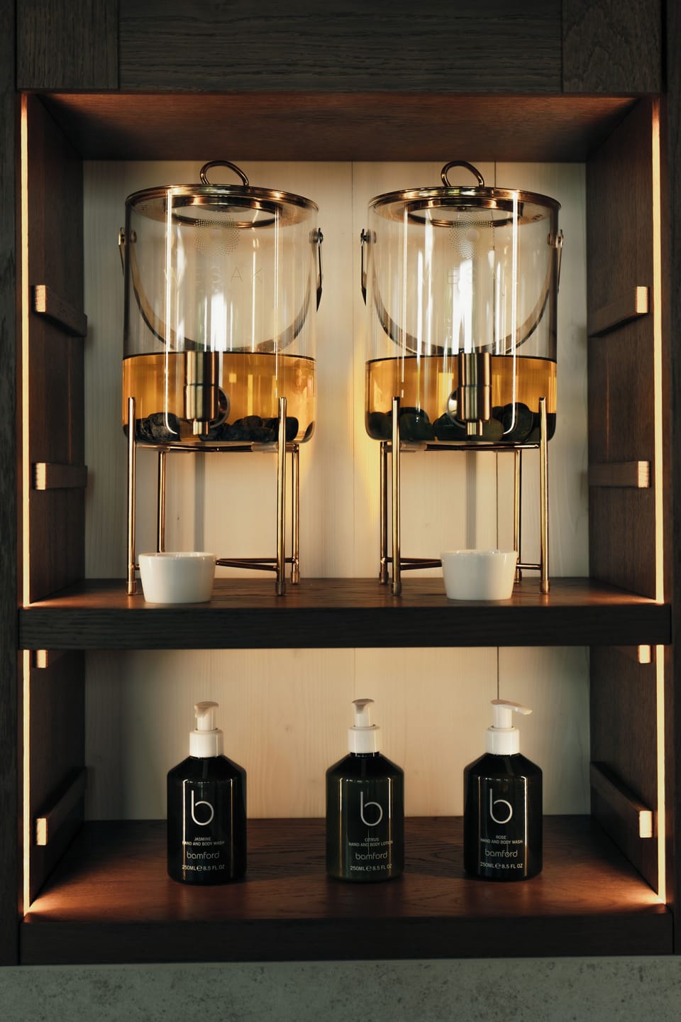 Outdoor treatment areas, steam room, body treatments