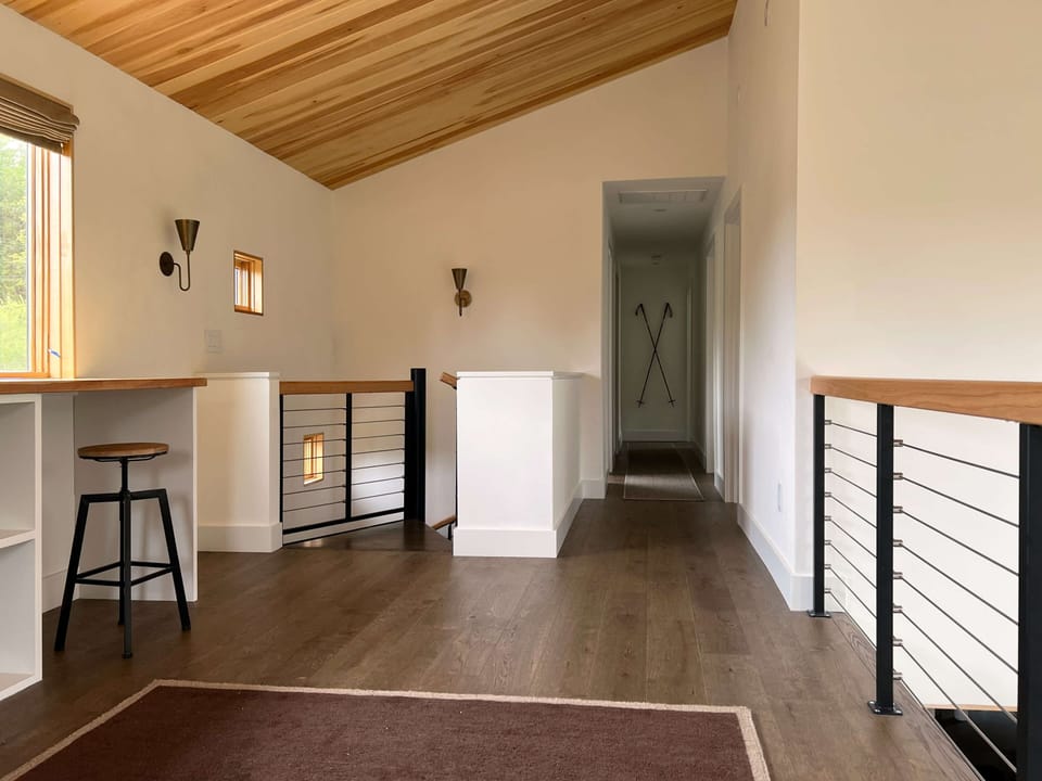 This hallway leads to the other bedrooms.