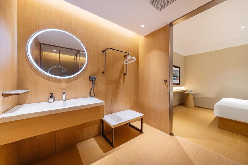 Business Double Room | Bathroom | Shower, rainfall showerhead, free toiletries, hair dryer