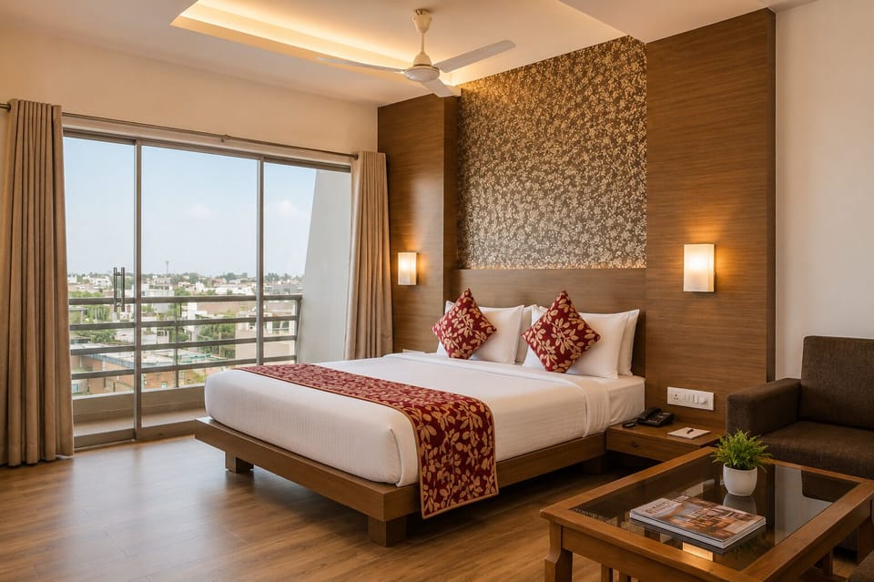 Deluxe Double Room, Balcony | Iron/ironing board, bed sheets