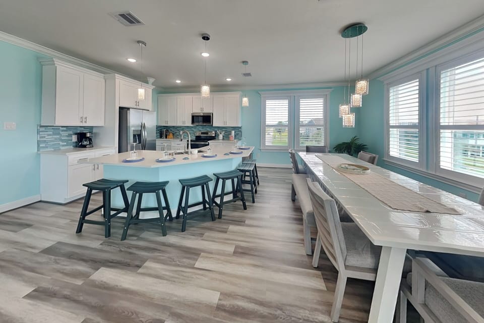 Dining Area - Table + Countertop Seating - First Floor