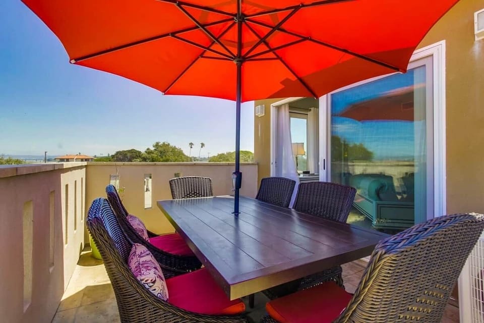 Rooftop Terrace with Outdoor Dining Table