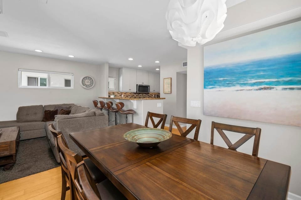 Coastal dining room mission beach vacation home
