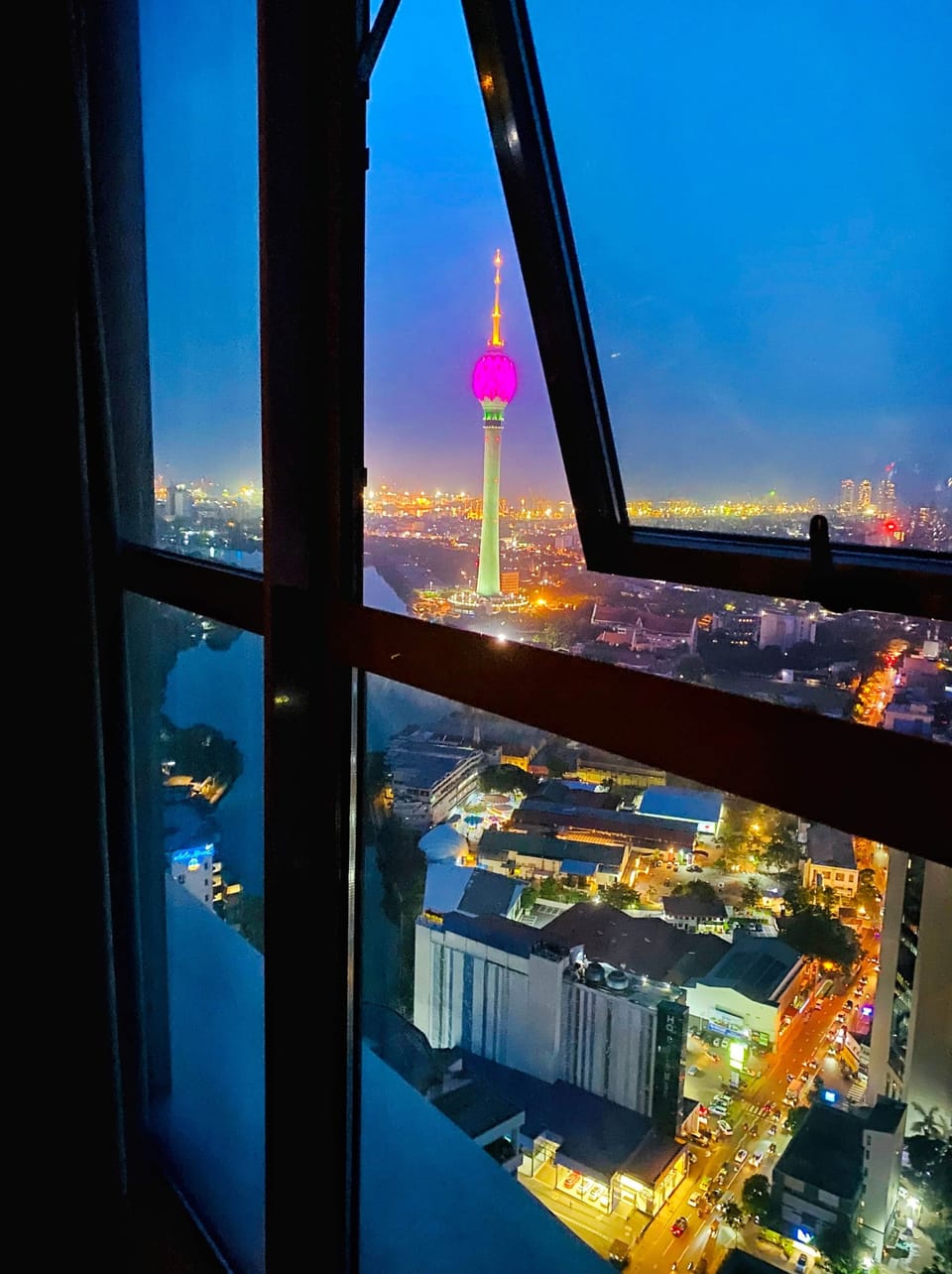 View from the bed