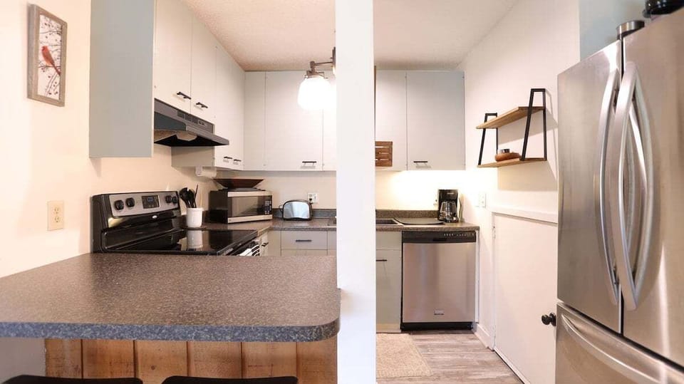 Kitchen with Breakfast Bar  in Waterville Valley Vacation Condo