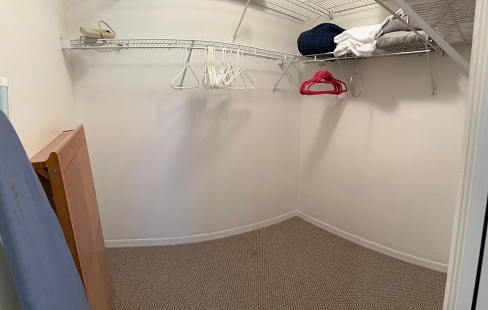 Master walk-in closet