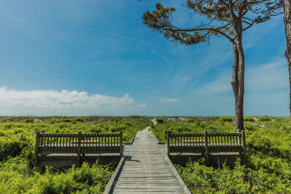 Your gateway to relaxation:  Inviting you to private beach access!