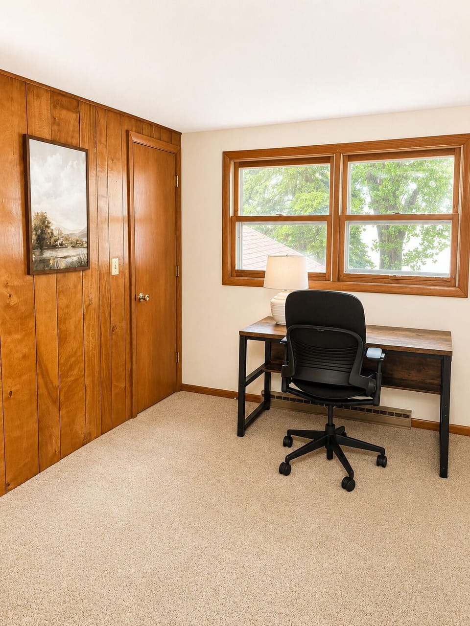 Upstairs Work Station with Lake View