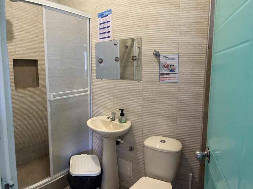 Family Room, Mountain View | Bathroom | Shower, towels, soap, toilet paper