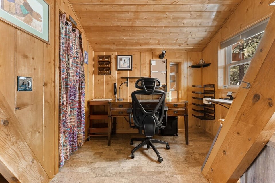 Upstairs workspace