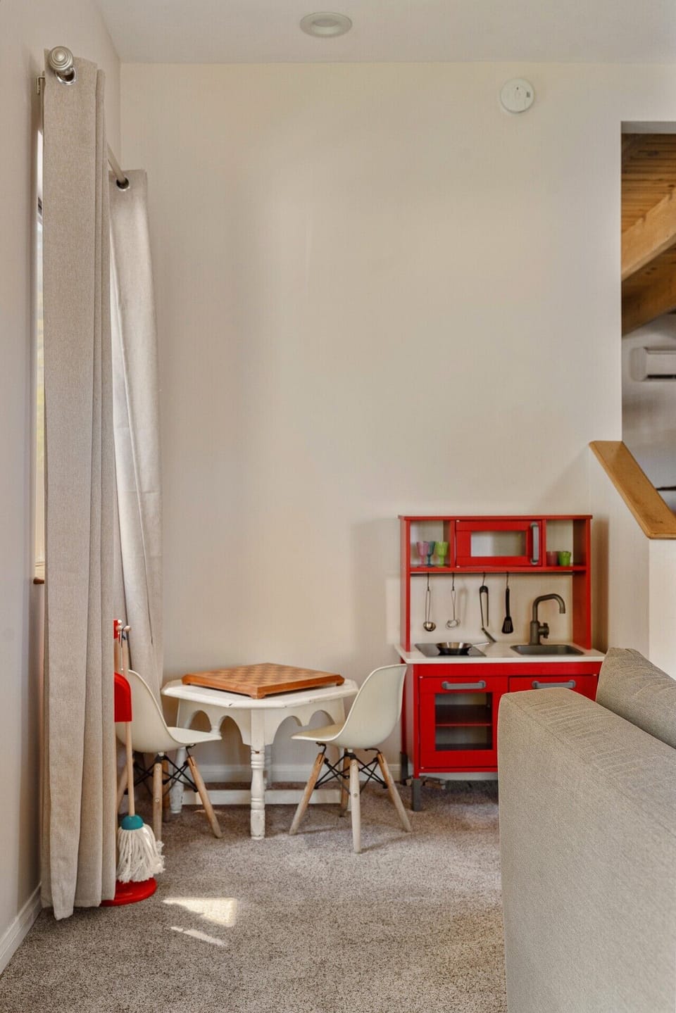 Kids corner in the living area.