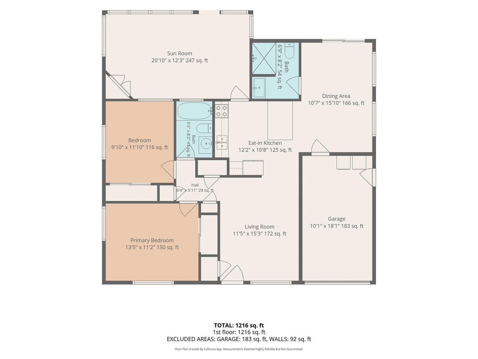 House, Multiple Beds (Mid-Century Beach House) | Floor plan