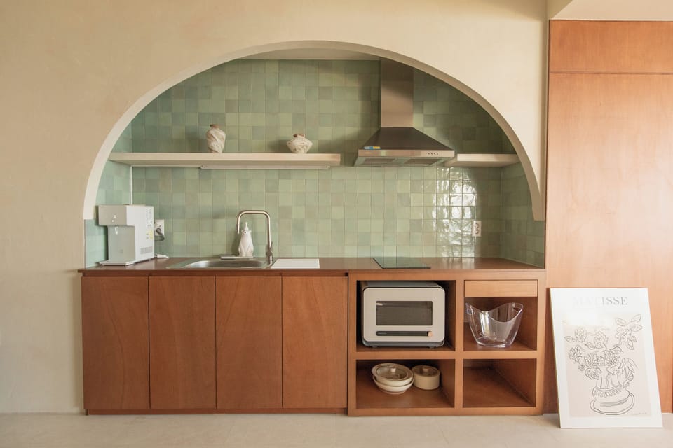 Luxury Suite, Ocean View | Private kitchen | Espresso maker, fridge, microwave, oven
