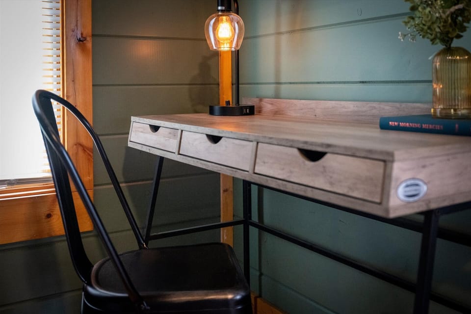 A dedicated desk to journal, work or to plan your adventures for the next day. 
