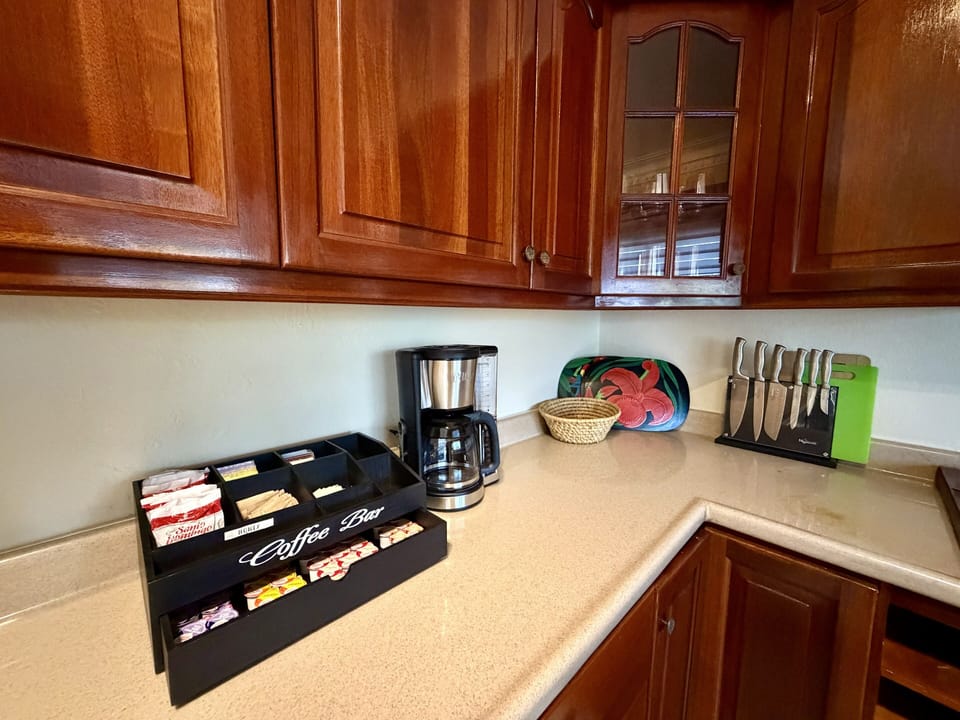 Complimentary coffee bar