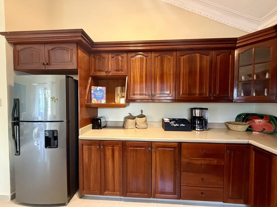Fully-stocked kitchen