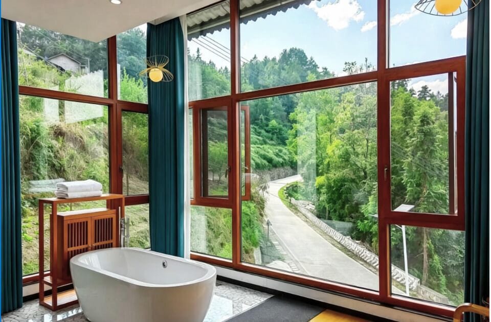 Superior Double Room, 1 Queen Bed, Hot Tub, Hill View | View from room