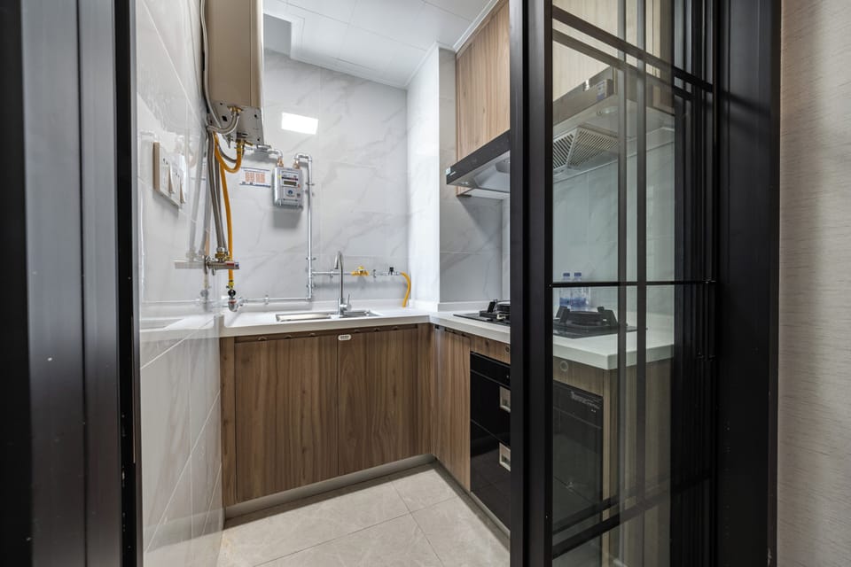 Family Double or Twin Room, Balcony, Garden View | Private kitchen | Fridge