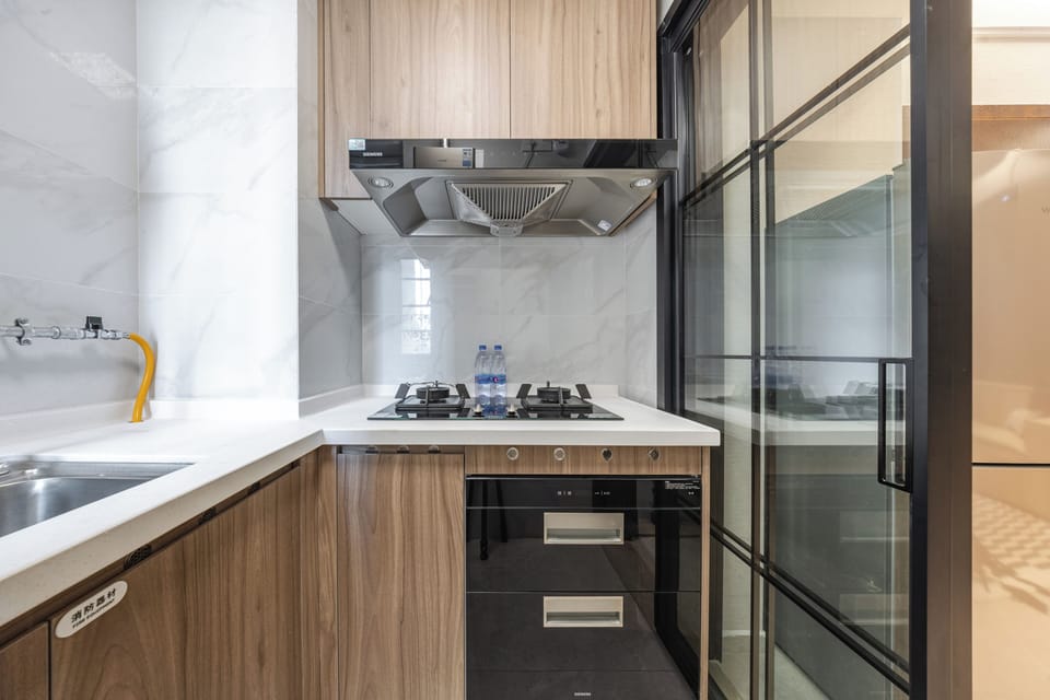Family Double or Twin Room, Balcony, Garden View | Private kitchen | Fridge
