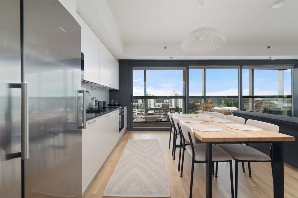 Superior Apartment, 2 Bedrooms, Sauna, City View | Living area | 55-inch Smart TV with cable channels