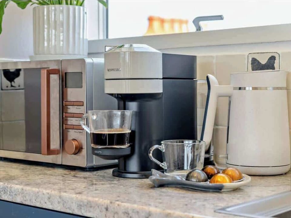 Nespresso coffee machine for guests use 