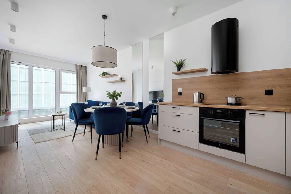 The fully equipped kitchenette includes everything you need for a home-cooked meal.