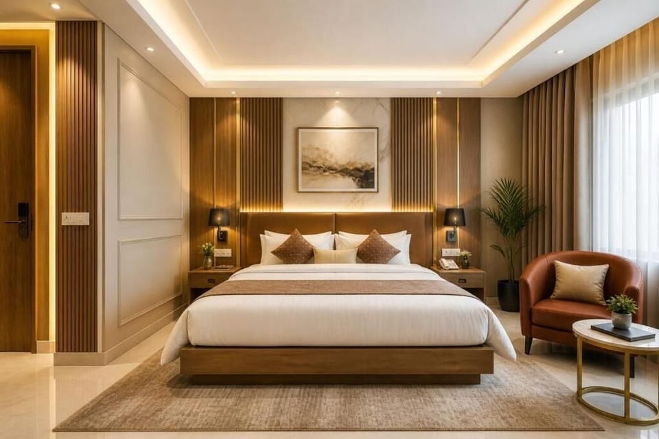 Family Apartment, City View | Desk, free WiFi, bed sheets