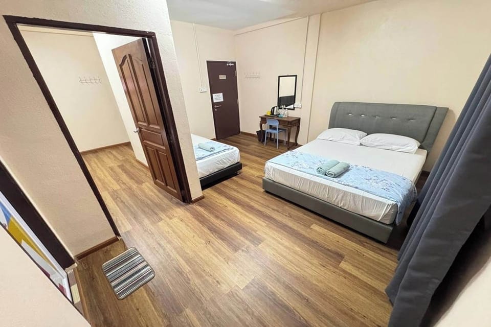 Desk, iron/ironing board (on request), WiFi (free), bed sheets