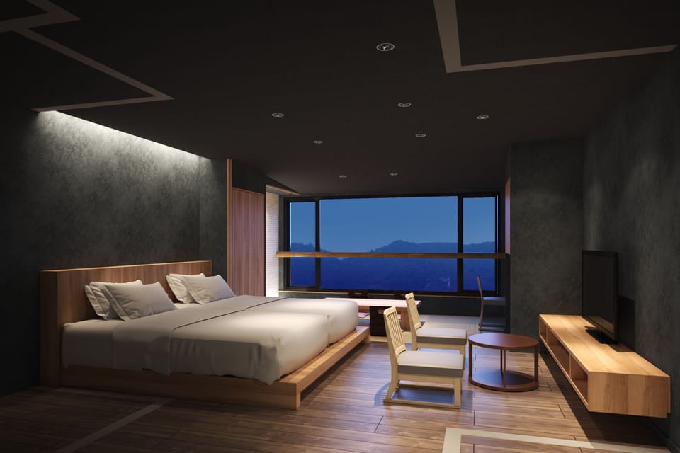 Japanese Western Style Room | Down comforters, minibar, in-room safe, desk