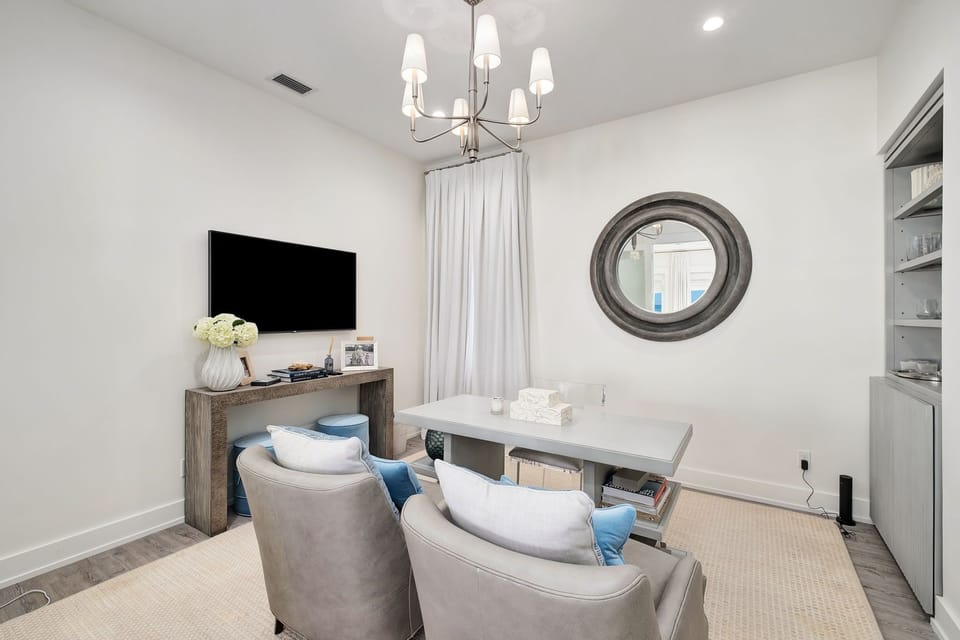 Unwind in your private lounge with plush seating, modern entertainment, and elegant touches that make downtime feel just right.