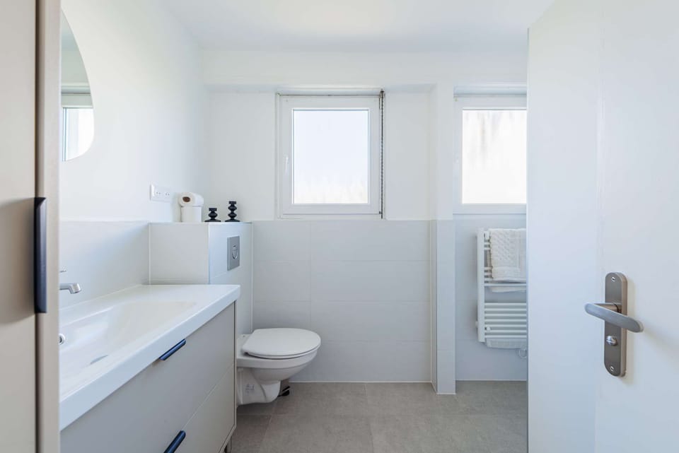 The bathroom completely renovated and equipped