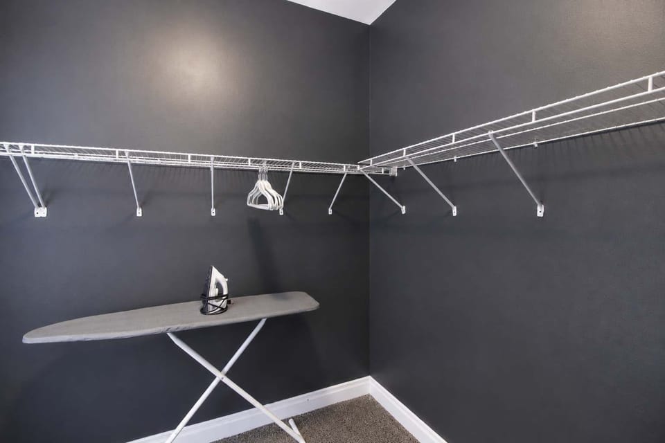 In-unit washer/dryer + ironing — laundry without leaving the apartment