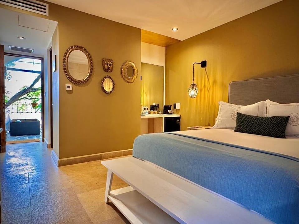 Double Room, Courtyard View | In-room safe, individually decorated, iron/ironing board, free WiFi