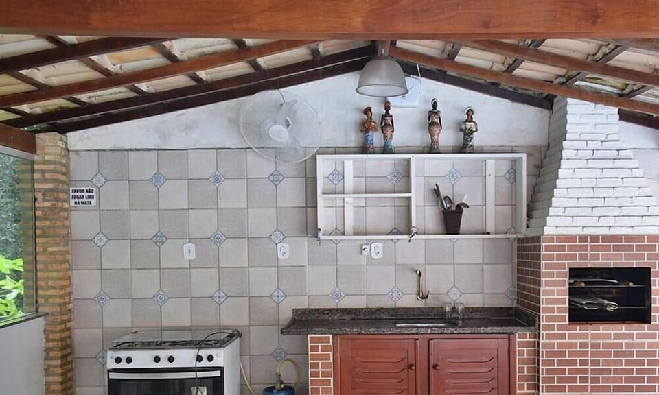 House | Private kitchen | Fridge, microwave, cookware/dishes/utensils, dining tables