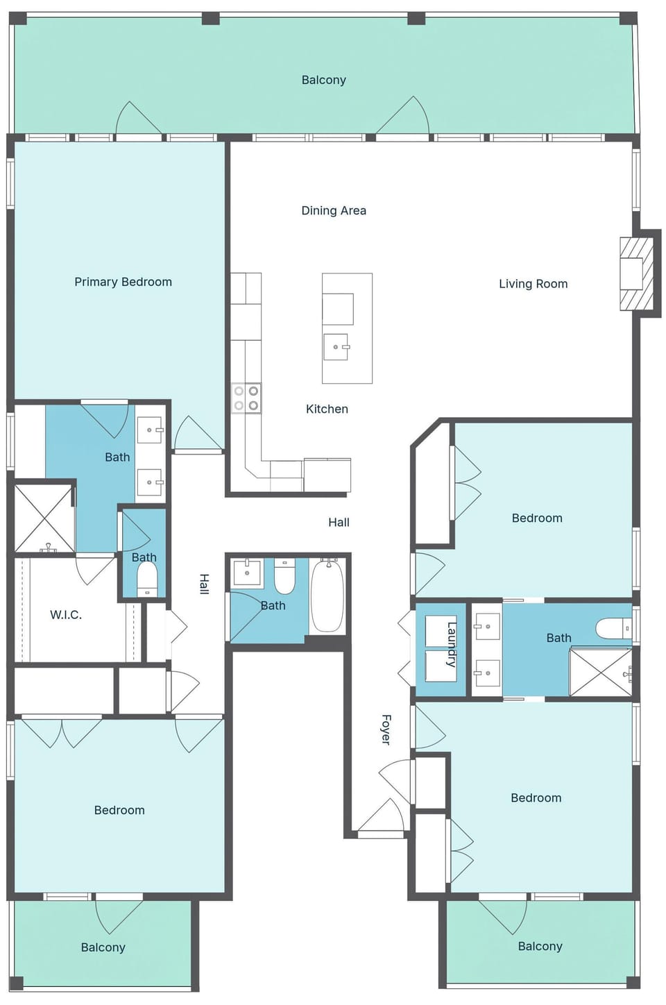 Condo, Multiple Beds, Partial Ocean View (Seagrove Sunsets) | Floor plan