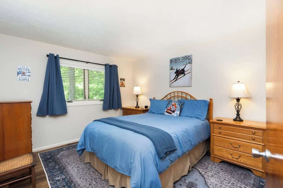 Main Level Bedroom - Queen Bed and Attached Bathroom