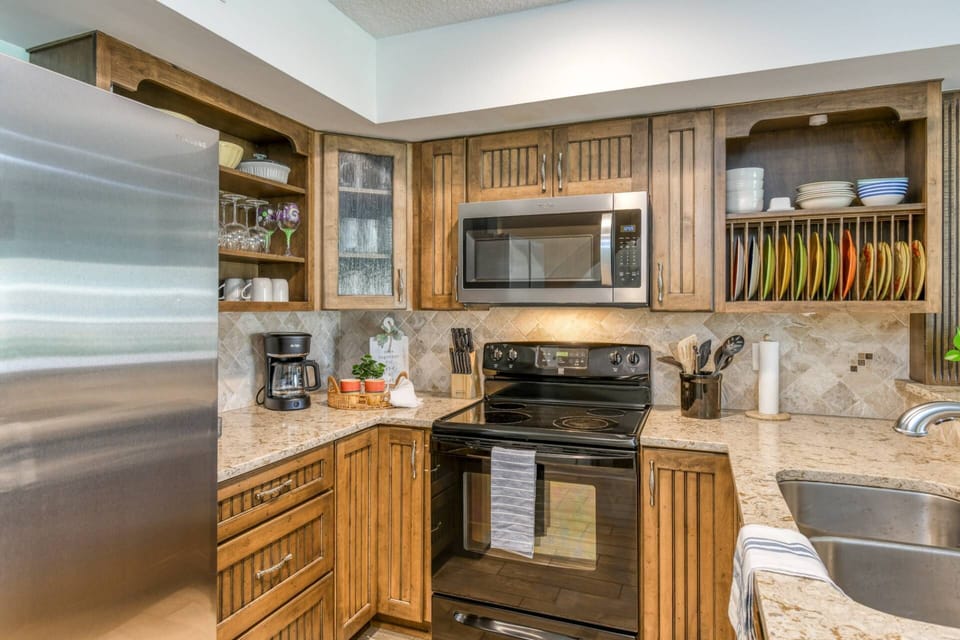 Updated appliances allow you to cook in comfort.