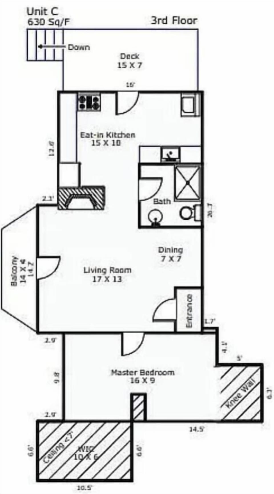 A large spacious floorplan that flows.