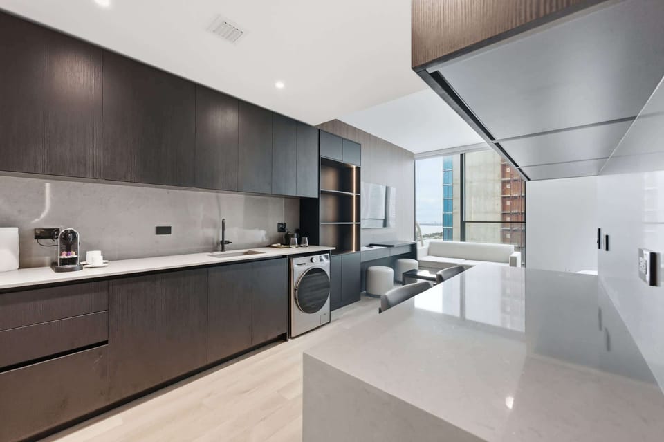 Open-concept chef's kitchen.