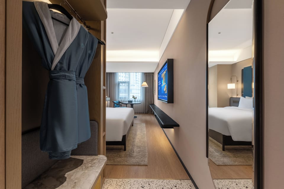 Deluxe Single Room, 1 King Bed, Air conditioning, City View | Premium bedding, down comforters, pillowtop beds, minibar (free items)