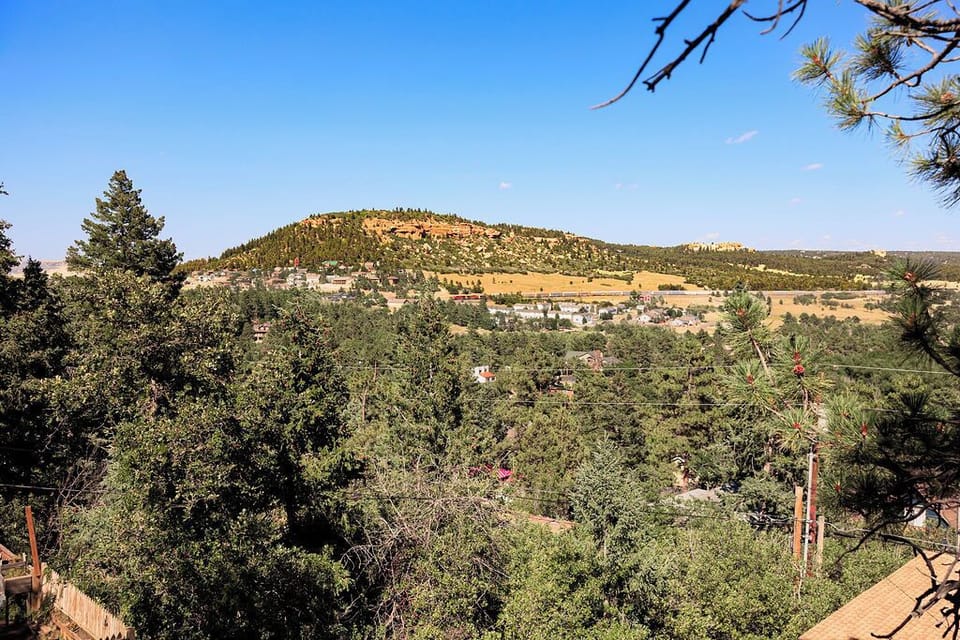 Elephant Rock in the distance